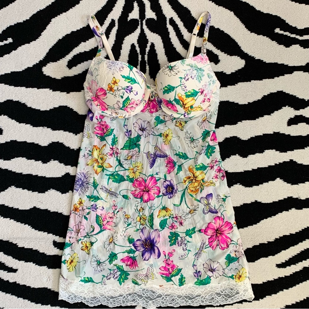 Victoria’s Secret Lingerie Floral Whimsical Butterflies